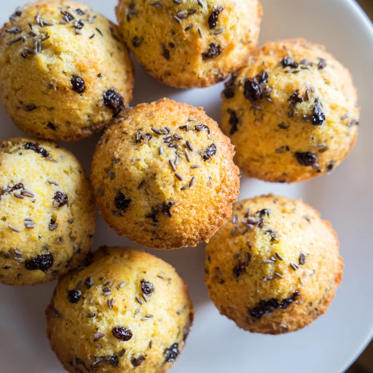 Bite-sized Mini Irish Soda Bread Muffins in a mini muffin pan, showing a tender crumb texture and golden crust.