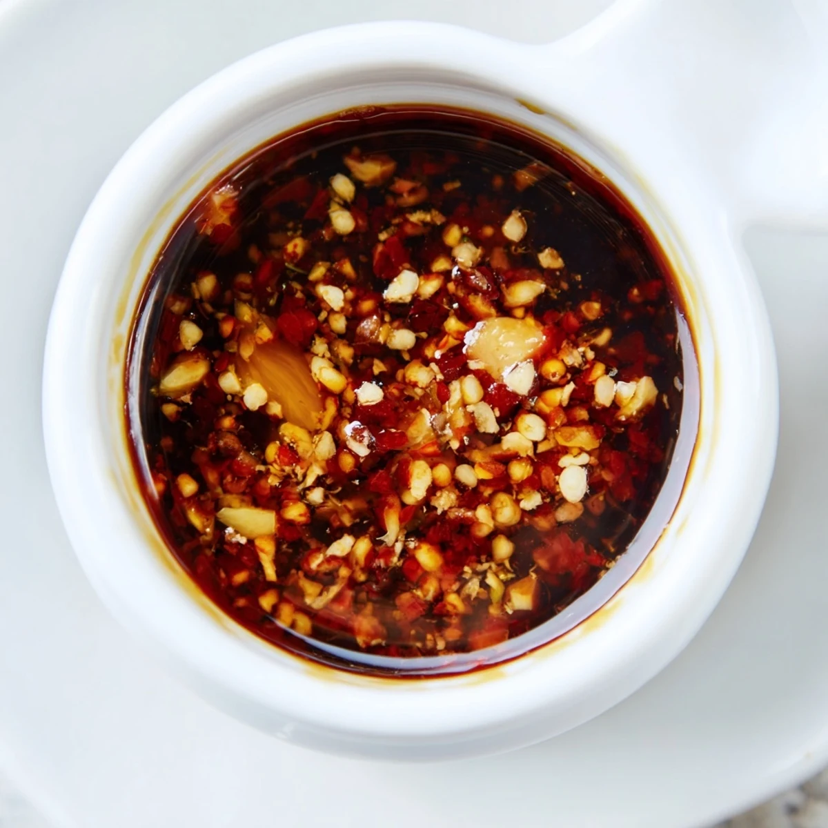 This Best Asian Coleslaw Dressing is drizzled over a fresh bowl of crunchy cabbage and carrot slaw.