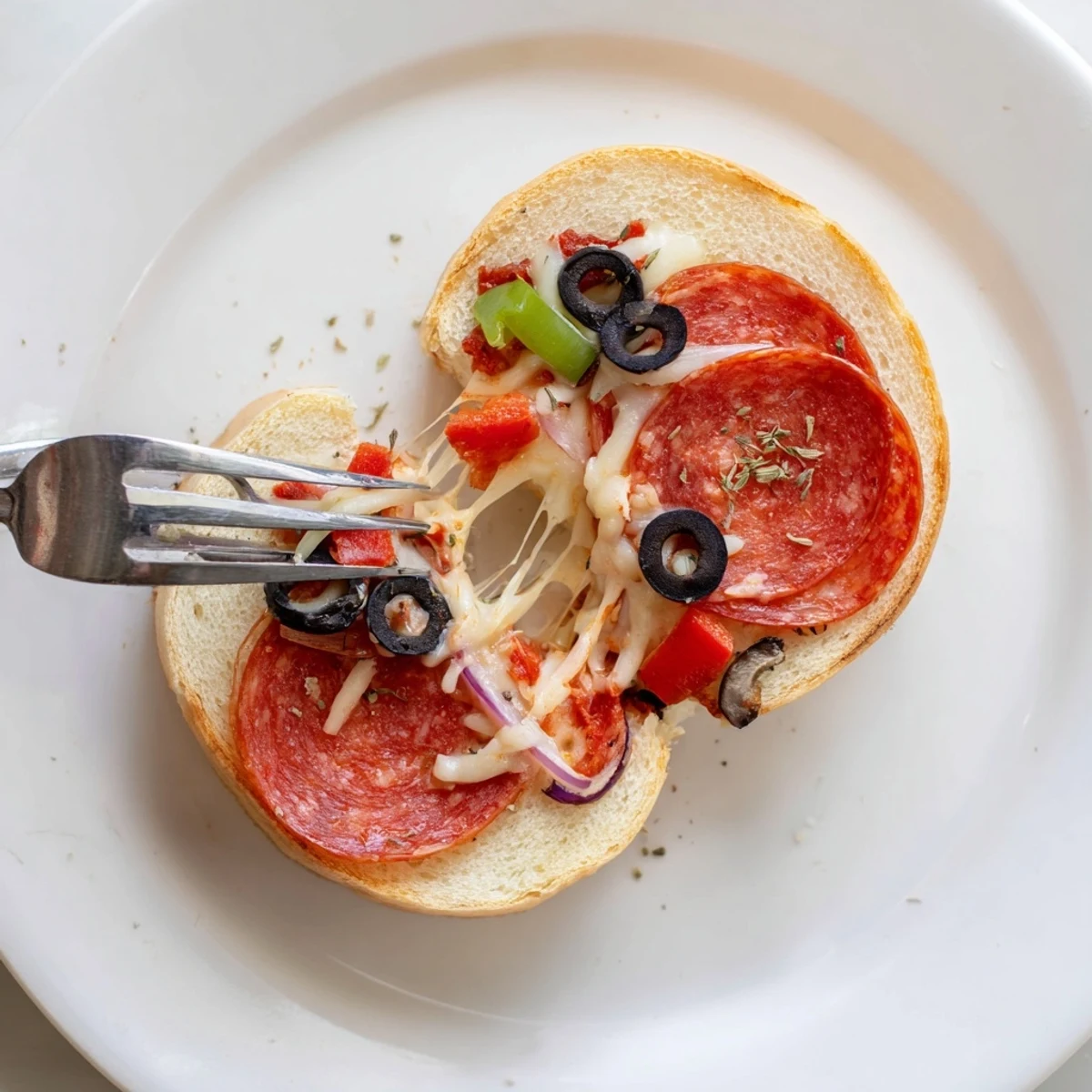 Smoky Pie Iron Pizza Pockets oozing sauce, served warm on a picnic plate