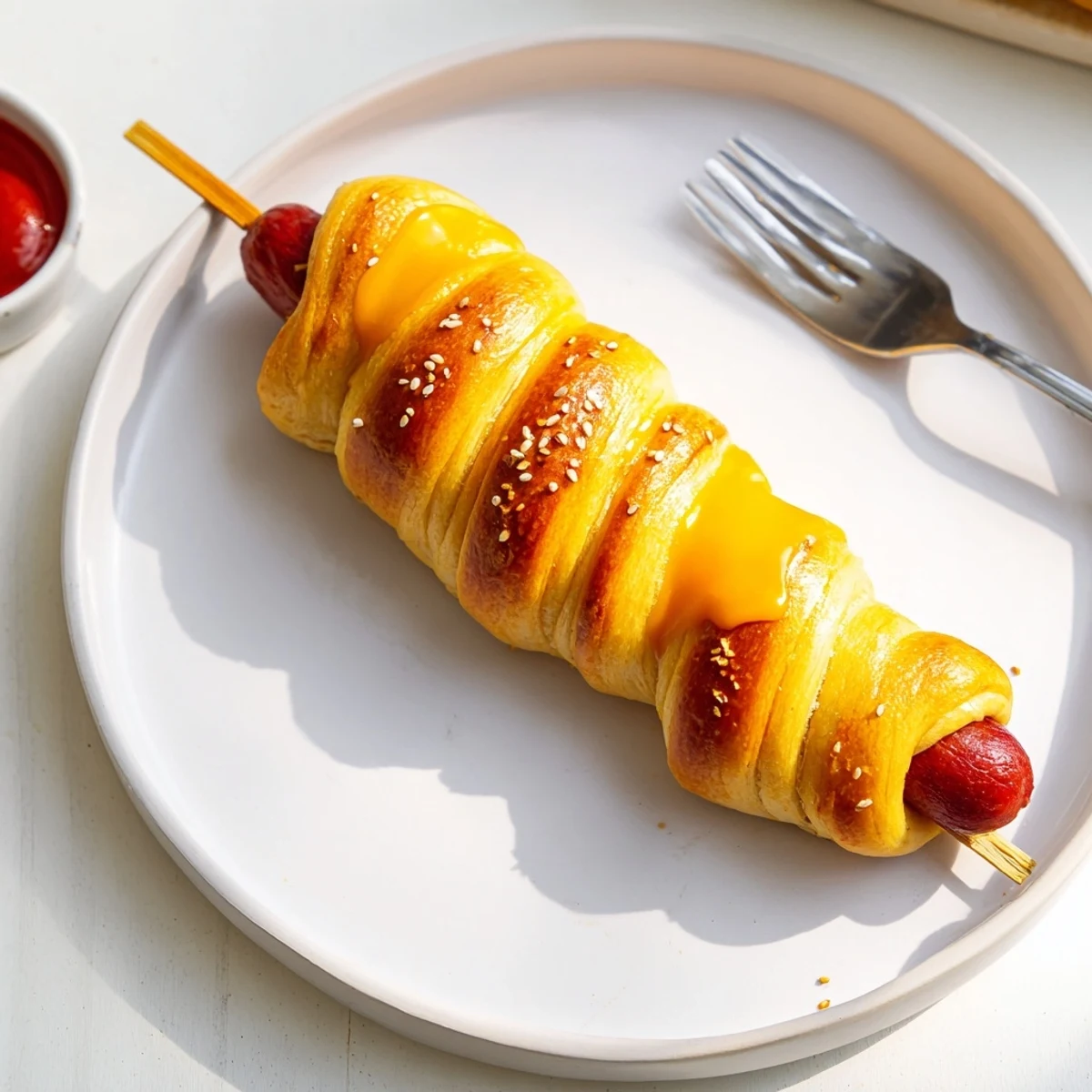 Family-style Firecracker Hot Dogs Recipe on parchment, buttery aroma, sesame sprinkle