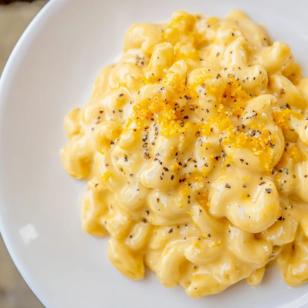 Velvety Mac And Cheese spoonful steaming, sharp cheddar aroma, weeknight dinner comfort.