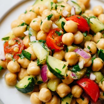 Chickpea Cucumber Salad